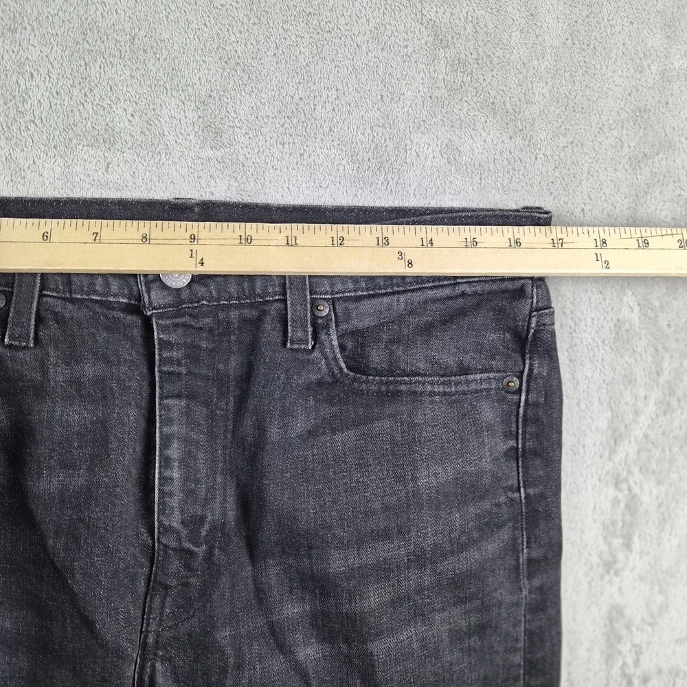 Levis Premium 513 Jeans Mens 34x34 Black Denim Slim Straight Stretch Pants